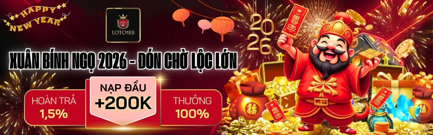 Lotoo188 Xuân Bính Ngọ 2026 - Đón chờ lộc lớn